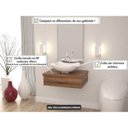 Ver imagem 2 de Conjunto para Banheiro Gabinete com Cuba Abaulada L42 600W Metrópole Marrom/Nogal