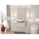 Ver imagem 2 de Conjunto para Banheiro Gabinete com Cuba Abaulada L42 600W Metrópole Branco/Snow