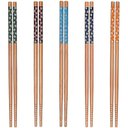 Ver imagem 3 de Hashi de Bambu C/ 5 Pares Decorado Top Premium- Art House - Panami