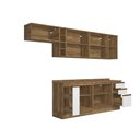 Ver imagem 5 de Armário de Cozinha Completa 100% Mdf 300cm Nogueira/branco Celeste Kappesberg