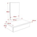 Ver imagem 4 de Conjunto para Banheiro Gabinete com Cuba Q32 e Espelheira 601W Metrópole Preto/Onix