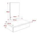 Ver imagem 5 de Conjunto para Banheiro Gabinete 60cm Cuba Q35 e Espelheira 601W Metrópole Branco/Chess