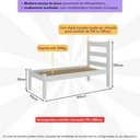 Ver imagem 3 de Cama de Solteiro Madeira Maciça com Colchão Incluso Multimóveis