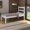 Ver imagem 1 de Cama de Solteiro Madeira Maciça com Colchão Incluso Multimóveis