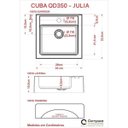 Ver imagem 6 de Conjunto para Banheiro Gabinete 60cm Cuba Q35 e Espelheira 601W Metrópole Marrom/Carvalho