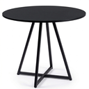 Ver imagem 1 de Mesa de Jantar e Reunião Redonda Estilo Industrial Mdf e Aço Moderna