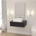 Ver imagem 1 de Conjunto para Banheiro Gabinete 60cm Cuba Q35 e Espelheira 601W Metrópole