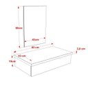 Ver imagem 5 de Conjunto para Banheiro Gabinete 60cm Cuba Q35 e Espelheira 601W Metrópole