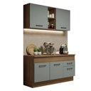 Ver imagem 3 de Armário de Cozinha Compacta 150cm Rustic/Cinza Agata Madesa 01