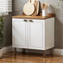 Ver imagem 1 de Balcão Cozinha 80 cm 2 Pts Conecta Frizz Branco/Ebano