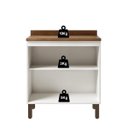 Ver imagem 4 de Balcão Cozinha 80 cm 2 Pts Conecta Frizz Branco/Ebano