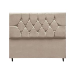 Cabeceira Estofada Cama Box Casal 140cm Geovana - Mhs:bege - 2