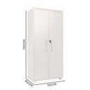 Ver imagem 4 de Armário para Lavanderia 2 Portas Branco Plaka Shop Jm