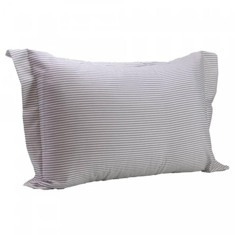 Porta Travesseiro Essencial Lines Lyor 70x50cm Toque 250 Fios Microfibra com Abas
