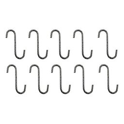 10 Ganchos P/ Vaso de Parede Jardim Vertical e Treliça 8cm - 1