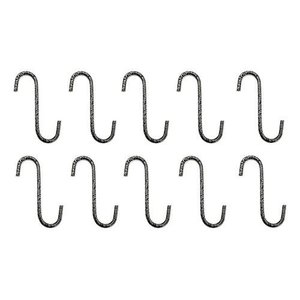 10 Ganchos P/ Vaso de Parede Jardim Vertical e Treliça 8cm