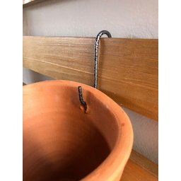 10 Ganchos P/ Vaso de Parede Jardim Vertical e Treliça 8cm - 6