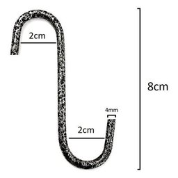 10 Ganchos P/ Vaso de Parede Jardim Vertical e Treliça 8cm - 2