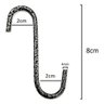 10 Ganchos P/ Vaso de Parede Jardim Vertical e Treliça 8cm - 2