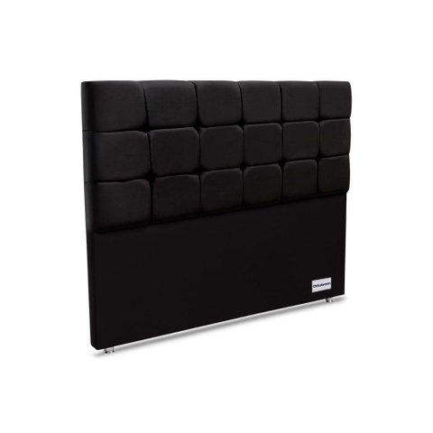Cabeceira Cama Box Estofada Piave Linho Queen - Linho Preto - Ortobom