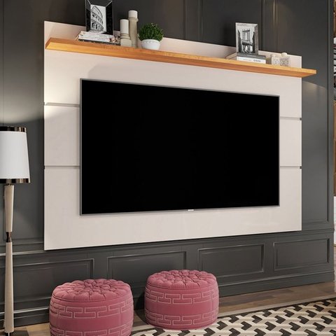 Painel Giga Vivare 1.60 Off White com Nature