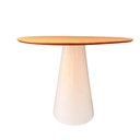 Ver imagem 1 de Mesa de Jantar Cone Redonda Orgânica Sol 140x130cm Madeira e Laca