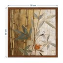 Ver imagem 5 de Kit 2 Quadros 50cm X 50cm Folhagem e Andorinha Aquarela Tropical Artes