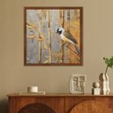 Ver imagem 3 de Kit 2 Quadros 50cm X 50cm Folhagem e Andorinha Aquarela Tropical Artes