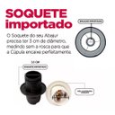 Ver imagem 4 de Cúpula de Abajur 24x13x13cm Tecido Algodão Soquete Importado Ref 84