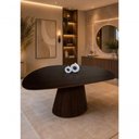 Ver imagem 2 de Mesa de Jantar Cone Orgânica 4 Lugares MDF 120x80cm Amadeirado Modelar Art Moveis