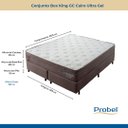 Ver imagem 3 de Conjunto Box Molas Ensacadas Probel Guarda Costas Cairo Ultra Gel King 193x56cm