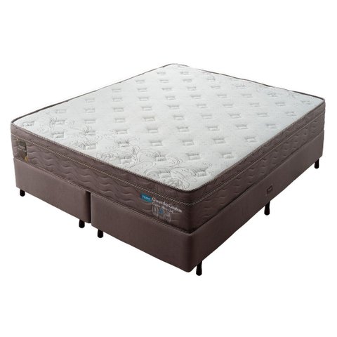 Conjunto Box Molas Ensacadas Probel Guarda Costas Cairo Ultra Gel King 193x56cm