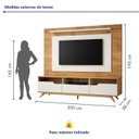 Ver imagem 4 de Estante Home para TV 60 Polegadas Pés em Madeira Maciça Diplomata