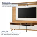 Ver imagem 6 de Estante Home para TV 60 Polegadas Pés em Madeira Maciça Diplomata