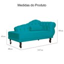 Ver imagem 6 de Divã Recamier Larissa Suede 150cm Lado Esquerdo + Brinde
