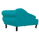 Ver imagem 4 de Divã Recamier Larissa Suede 150cm Lado Esquerdo + Brinde