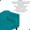 Ver imagem 2 de Divã Recamier Larissa Suede 150cm Lado Esquerdo + Brinde