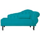 Ver imagem 1 de Divã Recamier Larissa Suede 150cm Lado Esquerdo + Brinde