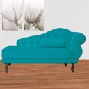 Ver imagem 3 de Divã Recamier Larissa Suede 150cm Lado Esquerdo + Brinde