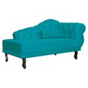 Ver imagem 5 de Divã Recamier Larissa Suede 150cm Lado Esquerdo + Brinde