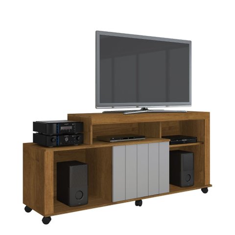 Rack Ouro Tv até 43 Polegadas Jcm Movelaria:cinamomo/off