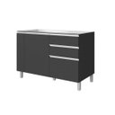 Ver imagem 3 de Balcão de Cozinha 1 Porta 4 Gavetas Sem Tampo Gourmet Itatiaia