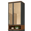 Ver imagem 3 de Paneleiro Munique - 4 Portas 2 com Vidro, Puxadores em Alumínio - Indekes