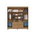 Ver imagem 4 de Guarda Roupa 4 Portas e 4 Gavetas c/ Espelhos Bilbao Amêndola/Off White - Demóbile
