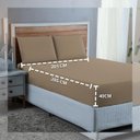 Ver imagem 4 de Kit Lençol Super King 300 Fios Algodão 4 Peças Jogo Forro de Cama Box Extra Macio:avela