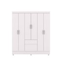 Ver imagem 5 de Guarda Roupa Casal Ideal Plus 6 Portas de Bater 2 Gavetas MDP Branco Vila Rica 154cm