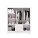 Ver mais imagens de Guarda Roupa Casal Ideal Plus 6 Portas de Bater 2 Gavetas MDP Branco Vila Rica 154cm