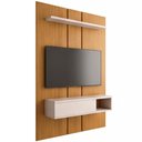 Ver imagem 2 de Painel para TV 50 pol com Bancada Suspensa 120cm Summit B01 Cinamomo Off White - Lyam Decor