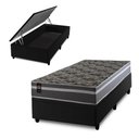 Ver imagem 1 de Cama Box Baú Miami Cinza 96x203 Preto Espuma D33 King House