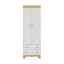 Ver imagem 7 de Guarda-roupa Infantil 62cm 2 Portas e 2 Gavetas Dengo Multimóveis Mp4436 Madeirado/branco